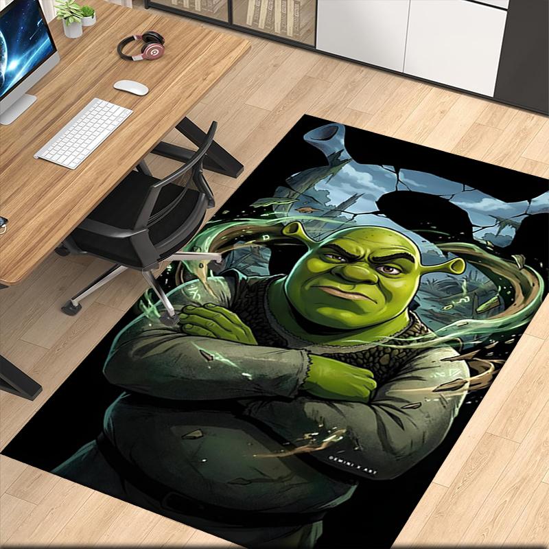 Shrek Bedruckter Teppich für Bürostuhl Wohnzimmer Schlafzimmer Küchenraum Dekoration Geschenke