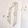 Long Skinny Hair Scarfs Women Headwear Headbands Fashion Print Neckerchief Small Bag Scarves Cute Neck Tie Scarf Ladies 5x90cm