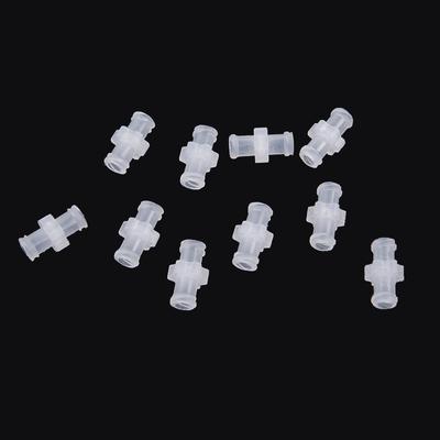 10PCS Coupleur Transparent Femelle vers Femelle Connecteur Seringue Luer Facile à Utiliser Plastique pour Pièces Pneumatiques Durable à l'Usage