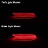 2pcs For 2017-2023 Chrysler & Pacifica Voyager Bumper Reflector Lights Function as Tail, Brake & Rear Fog Lamps  Re