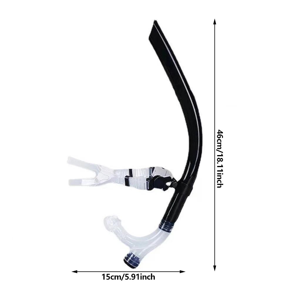 High Quality Professional Dry Top Snorkel - Silicone Adjustable Breathing Tube for Swimming Snorkeling Diving Training For Adult