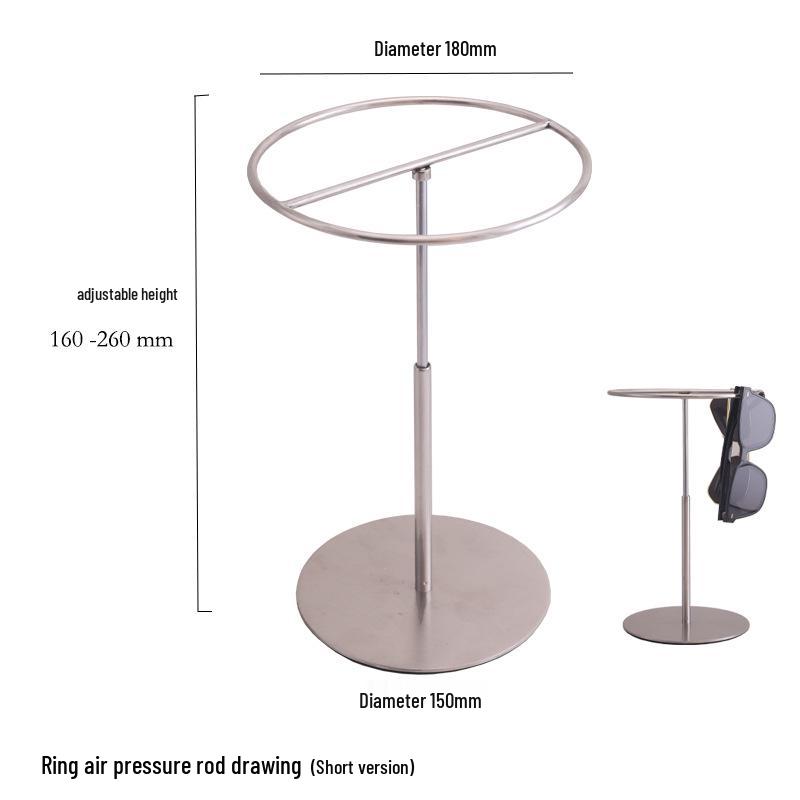 Adjustable Stainless Steel Handbag Display Stand with Gas Spring