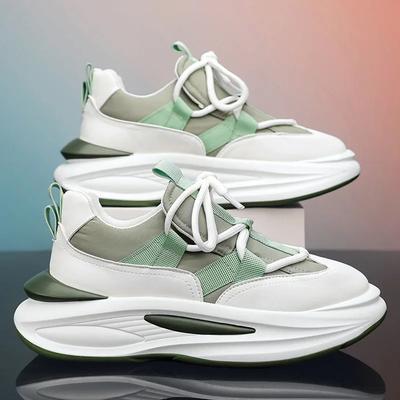 Luxury Men's Sneakers Designer Platform Men Running Shoes Quality Comfortable Casual Shoes Lace-Up Men Sport Shoes Tenis Hombres