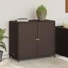Vidaxl Garden Cabinet, Brown, 83X45X76 Cm, Poly Rattan