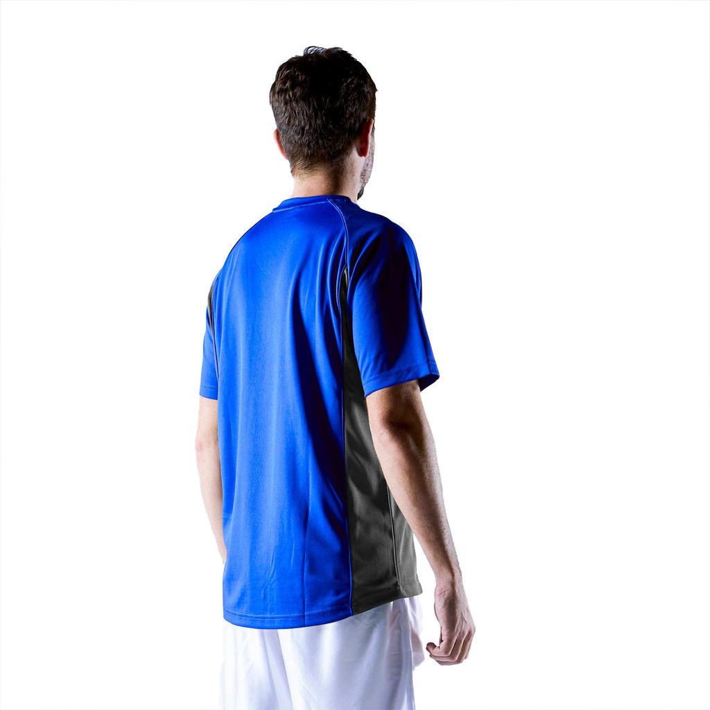 Wundou Basic Soccer Shirt P1910 Royal Blue Medium, Moisture-Wicking, Quick-Drying, V-Neck, Short Sleeve