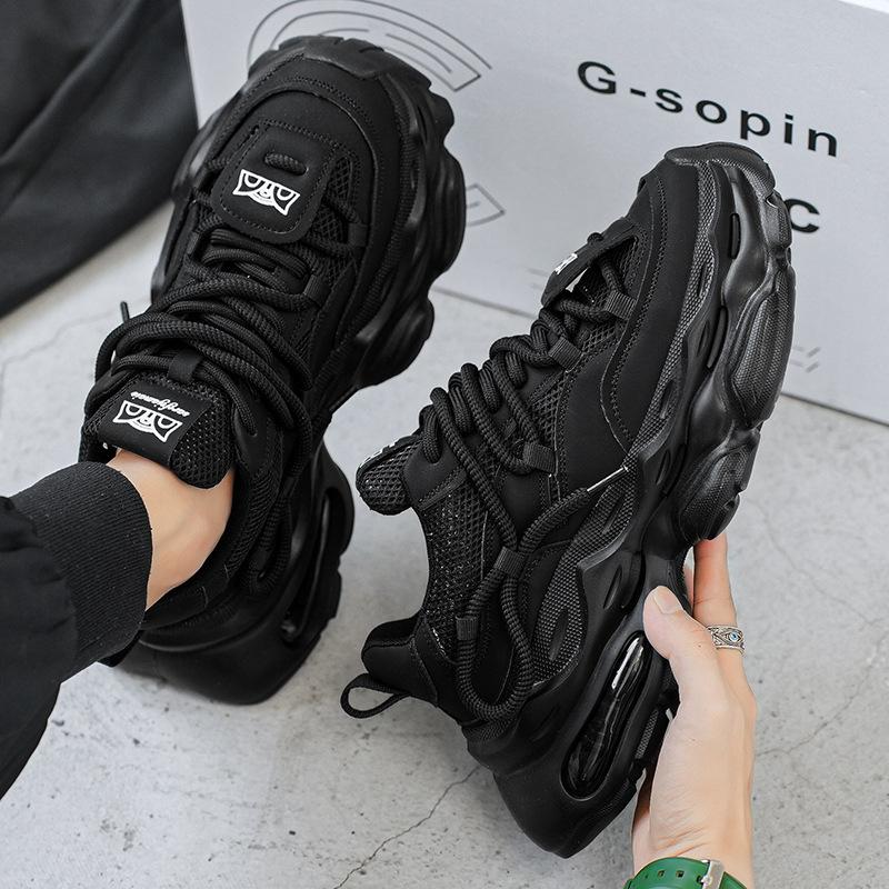 Men's shoes 2026 new spring mesh deodorant comfortable simple thick sole wear-resistant sports casual shoes dad shoes