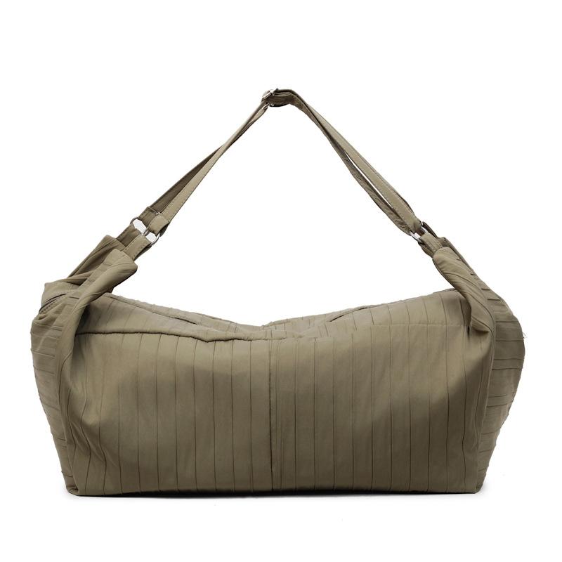 Folded Dumpling Bag Casual Versatile Relaxation Tote Bag Crossbody Large Bag Cycling Sports Lightweight Shoulder Bag