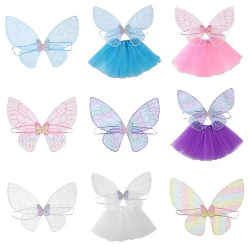Colorful Angel Fairy Butterfly Wings Back Decorations Decorative Wings  Princess Cosplay Costume