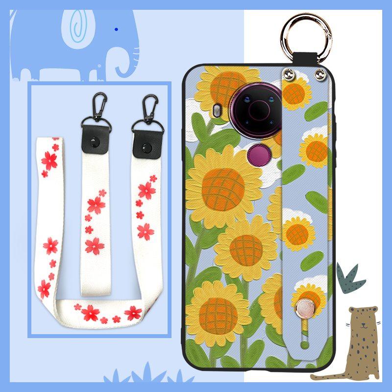 Anti-dust Wristband Phone Case For Nokia 5.4 Lanyard Protective Dirt-resistant Ring Phone Holder Waterproof Durable