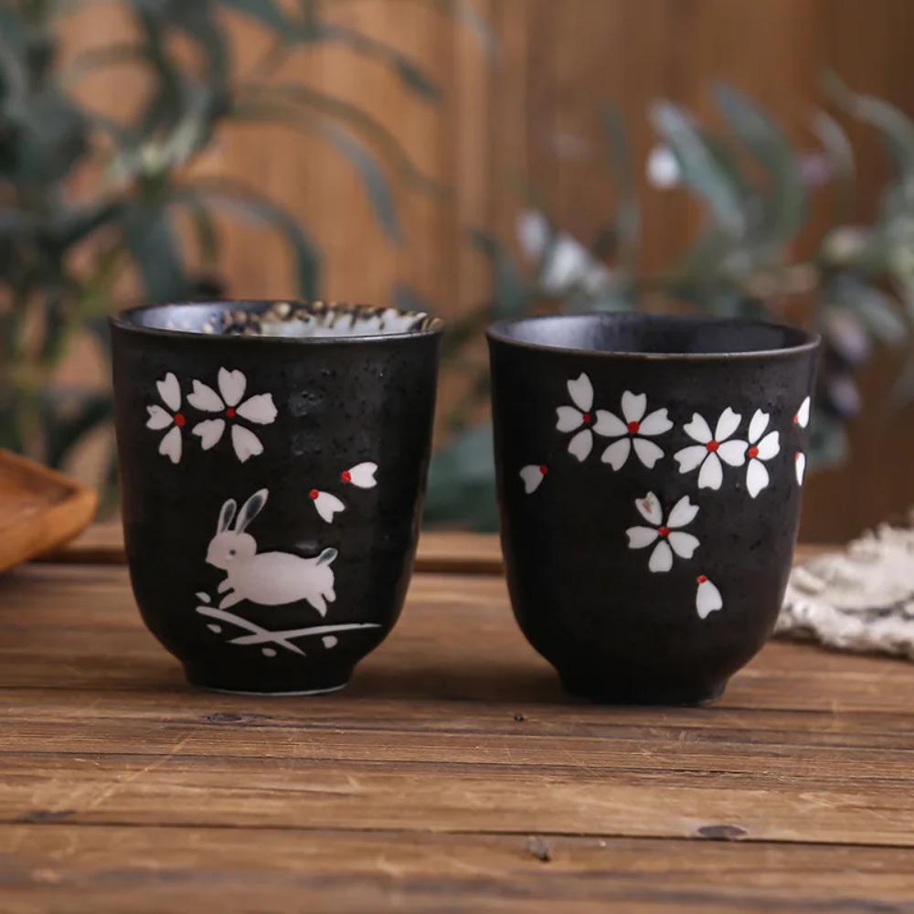 1PC Japanese Style Ceramic Cup Hand-painted Home Tea Cup, Japanese Cuisine Ceramic Coffee