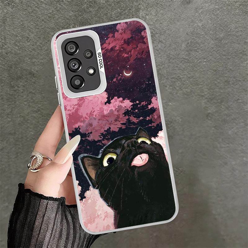 Cat Cute Kitten Cartoon Shockproof Phone Case for Samsung A17 A16 A15 A14 A37 A57 A36 A56 A26 A35 A55 A25 A34 A54 A24 A13 A23 A3