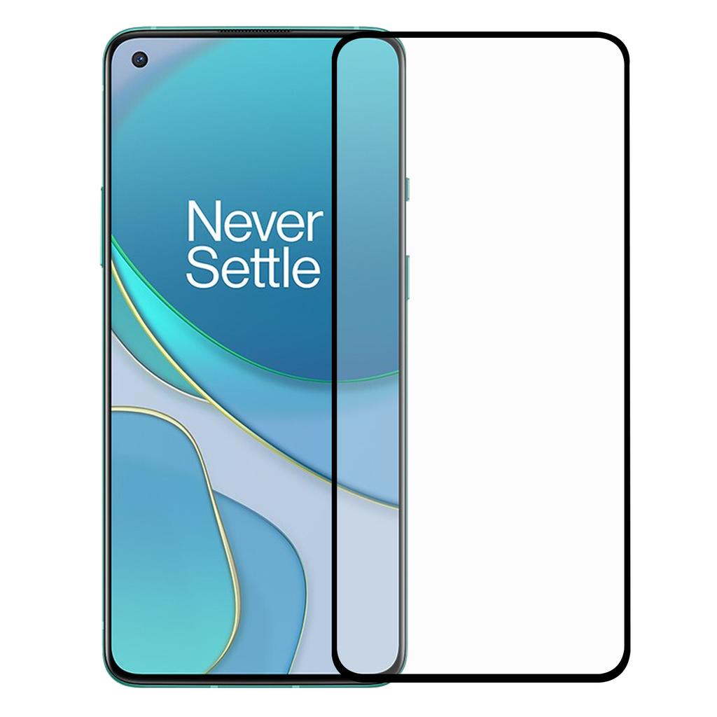 Complete Covering Full Glue Black Edges Tempered Glass Screen Protector for OnePlus 8T