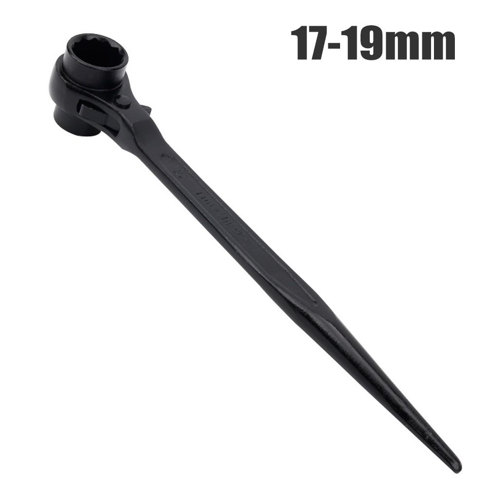 Ratchet Wrench 240-415mm Length Black For Car Maintenance