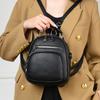 Mini PU Backpack Women Fashi Crossbody Bag Casual Daily Use Small Shoulder Bag with Multiple Pockets
