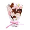 1pcs 3D Bouquet Greeting Card Bow Foil Valentine's Day Christmas Blessing Thank You Gift Message Thanksgiving Greeting Card