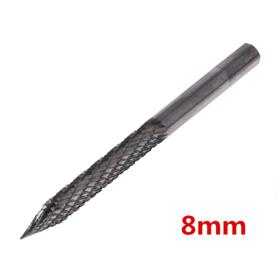 

8mm Carbon Steel Air Drill Bit Car Tubeless Tire Puncture Edge File Repair Tool