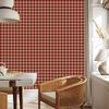Autumn Plaid Wallpaper Orange, Red and Beige 50x1000