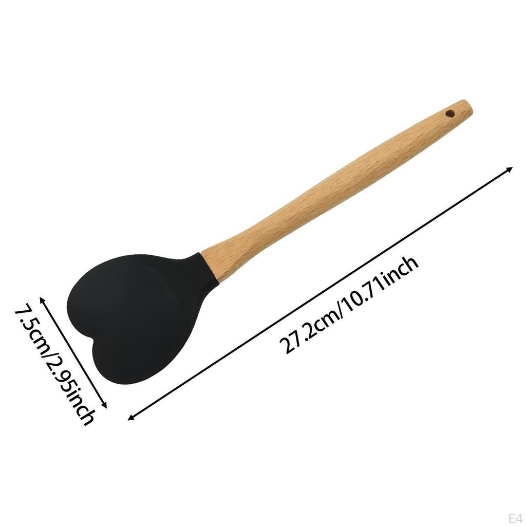 Heart Shaped Silicone Spreader ,Baking Spreader, Kitchen Utensil Spoon,for Cooking Mixing Cake Cream