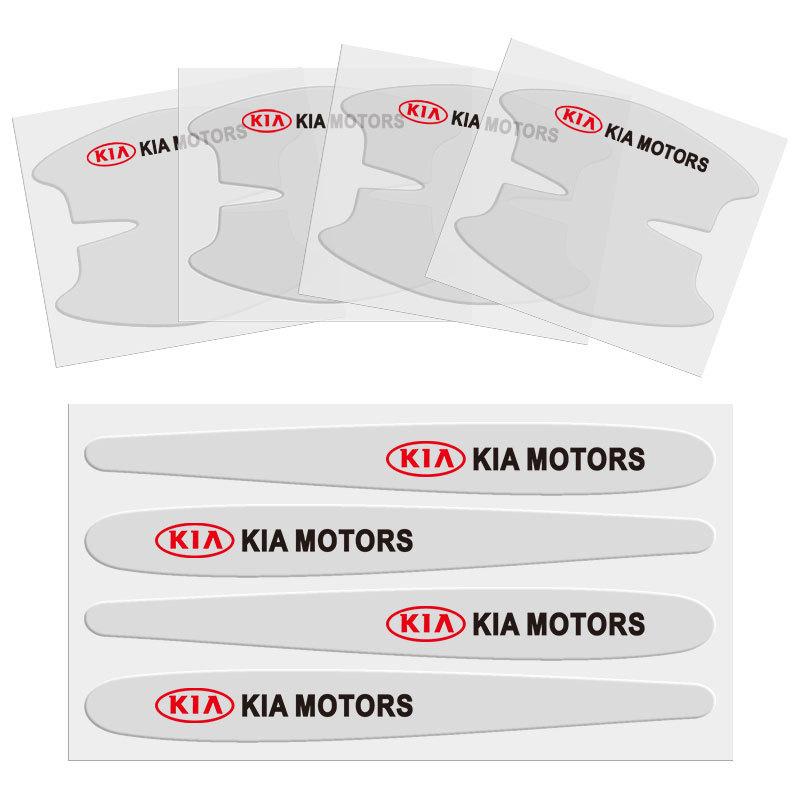 for KIA Sportage Rio Ceed Picanto K5 K9 Sorento Transparent Car Door Handle Bowl Sticker Anti-collision Strip auto Accessories
