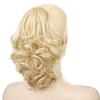 Parrucca da donna stile coda di cavallo morbida estensione interna della coda di cavallo temperatura fibra maglia alta corta ondulata capelli castani neri