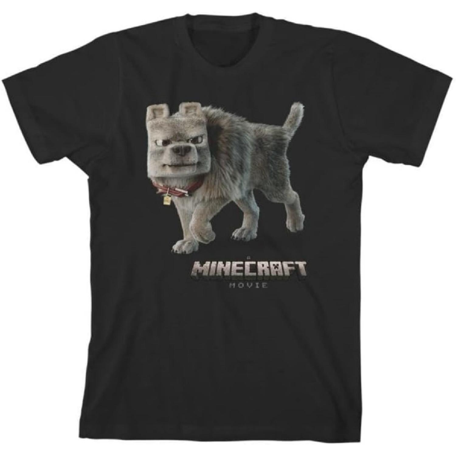 

A Minecraft Movie Wolf Kids Black T-Shirt XXXXXL різнокольоровий