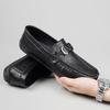 Doudou Shoes Men's New Autumn Lazy Men's Casual Loafers Leather Shoes Business Foot Cover Light One Piece