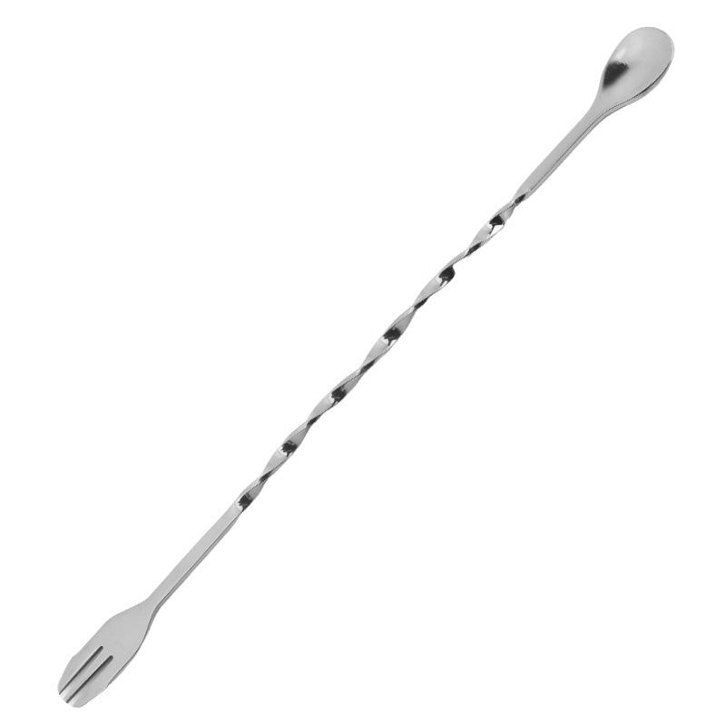 Stainless Steel Long Handle Bar Spoon for Cocktails, Milk Tea, and Coffee Mixing