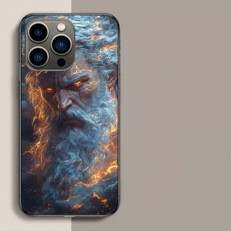 

Greek God Statue Face Zeus Phone Case For Iphone 17 Air 15 Pro 14 Plus 16 Pro Max 17E 16E 12 13 Mini 11 Cover Cute Fundas iPhone 11