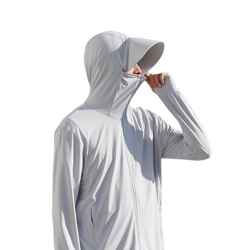 UPF 50+ Unisex Buz İpeği Güneş Korumalı Balıkçı Ceketi - Yaz İçin Hafif, Nefes Alabilen ve UV Korumalı