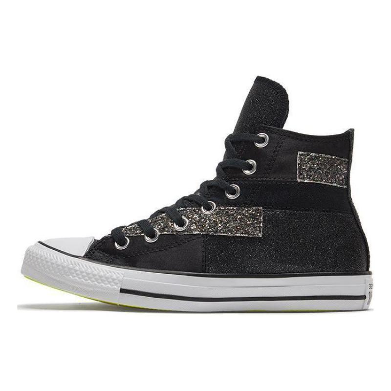 Converse Chuck Taylor All Star Lace-up Flat Heel High Top Espadrilles Women's Black