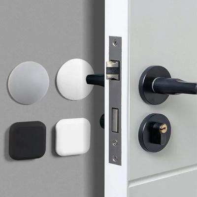 Circle/Square Silicone Self Adhesive Mute  Wall Protector Door Handle Bumper Guard  Anti-crash Pad