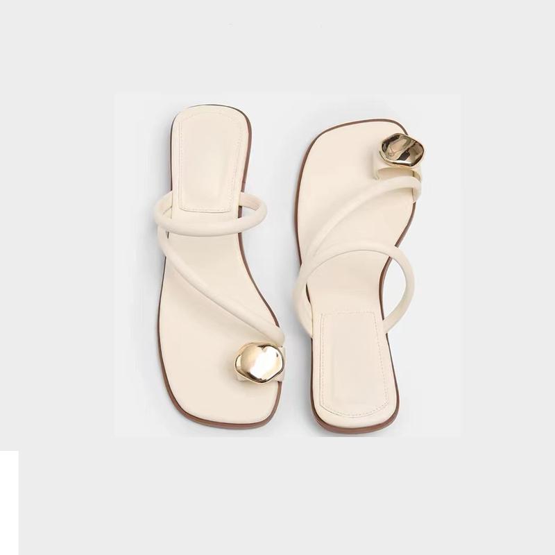 Mode 2025 Neue Sandalen Frau Luxusschuhe für Frauen Flip Flops Frau Wandersandale Pantoletten Damen Hausschuhe Hausschuhe Sommerschuhe Verkauf