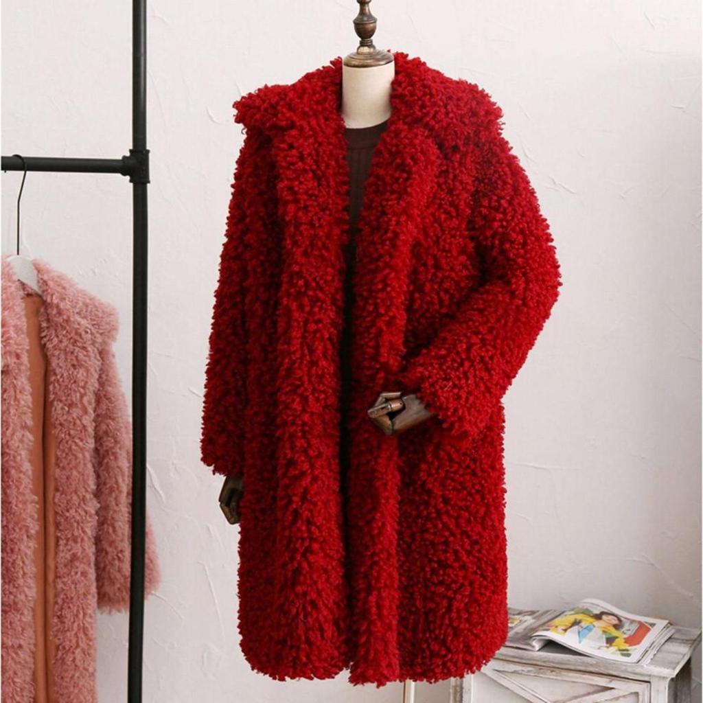 Women Winter Warm Thick Coat Solid Overcoat Outercoat Jacket Cardigan Coat