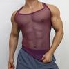 Men's Sleeveless Bib Tank Top Mesh Bib Tank Top Summer Breathable Tank Top