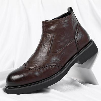 Marke Lederstiefel Slipper Stiefeletten High Top Absätze Für Herren Lässige Plateaustiefel Chelsea Boots Herren Hochzeitsschuhe Winter