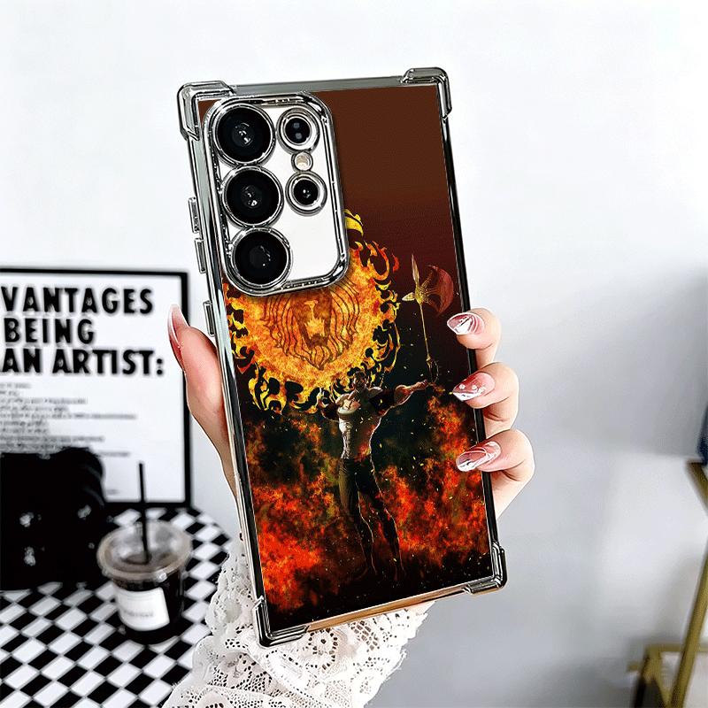 

Seven D-Deadlys Sins Escanor Soft Phone Case For Samsung Galaxy S26 Ultra S25 Edge S24 FE S23 Plus S22 S21 + S20 Plating Anti-Fa Samsung S22 Plus
