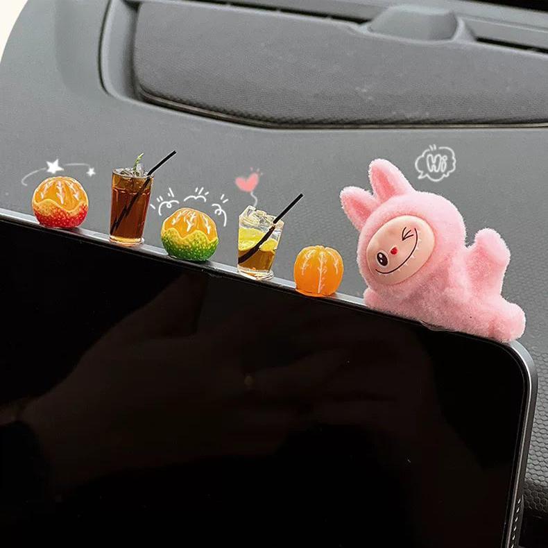 Labu Car Decoration 2025 New Internet Celebrity Interior Accessories Cute Cloth Doll Labu Car Plush Doll