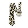 Fashionable Leopard Print Neck Tie For Men And Women Unisex Decorative Tie For Office And Party Gathering Accessory