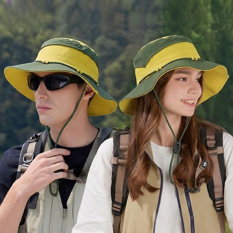 Summer Foldable Sun Hat With Wide Brim For Outdoor Men And Women