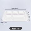 Wuhe 5-Compartment Melamine Fast Food Tray