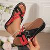 Fish-mouth Shoes Thick-soled Wedge Heels Slippers Beach One-line Shoes Slippers