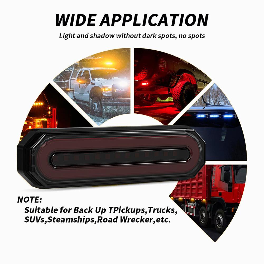 45LED 2 In 1 Truck LED Taillight Brake Stop Tail Rear Lights Sequential Turn Signal Lamp DRL For Car Moto Trailer ATV 12V 24V