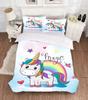 Bed Linens Cute Cartoon Comforter Bedding Sets Duvet Cover+pillocases 3D Print Unicorn Bedding Set 140x210 Single Double Size