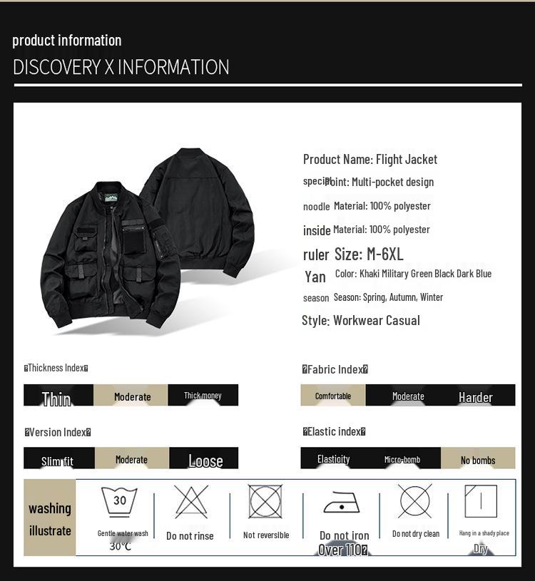 Multi-Pocket Waterproof Mountain-Style Windbreaker for Outdoor Camping