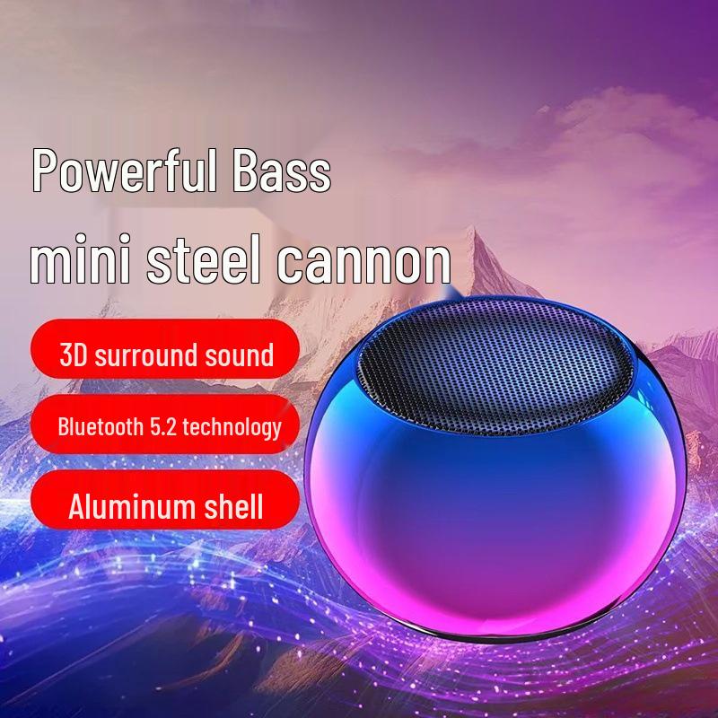 Portable Bluetooth Speaker - High-Quality HIFI Stereo Sound, Mini, Wireless, Internet Favorite, Ideal for Students (Model XCM4)