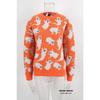 Women Pullover Halloween Sweaters Ghost Print Jumpers Long Sleeves O Neck Loose Slight Strech Casual Office Lady 2025 Autumn