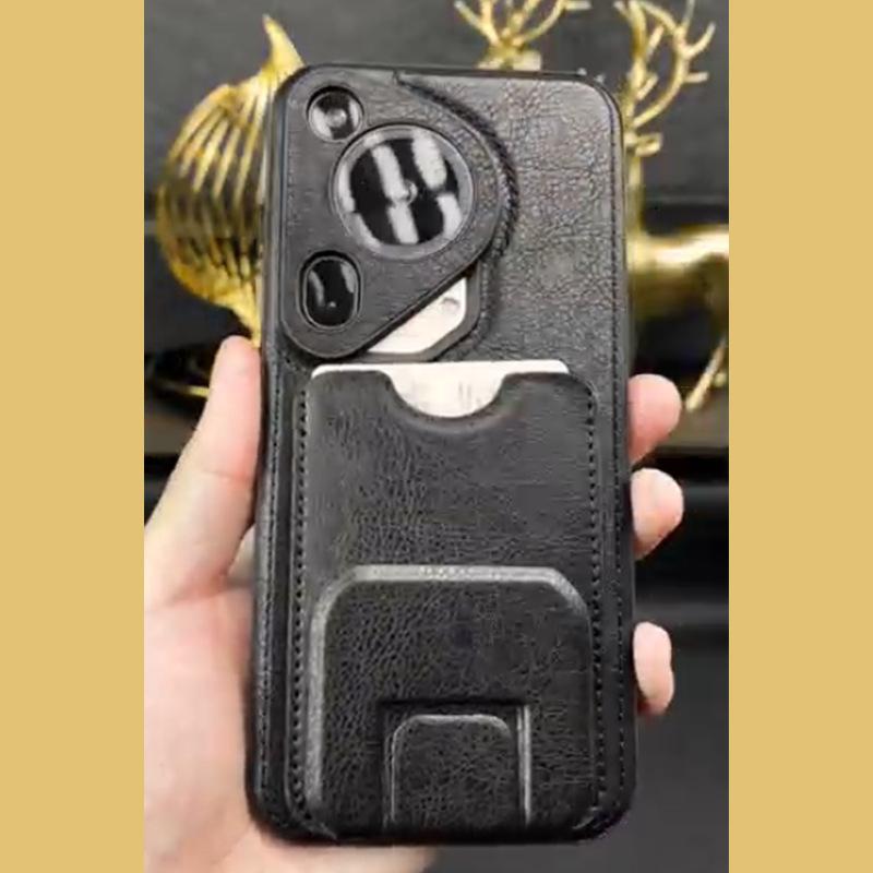 

Подходит для чехла для мобильного телефона Huawei Pura70pro+ с держателем для карт P70ultra Всесторонний деловой мужской кожаный чехол 70 Huawei Pura 70