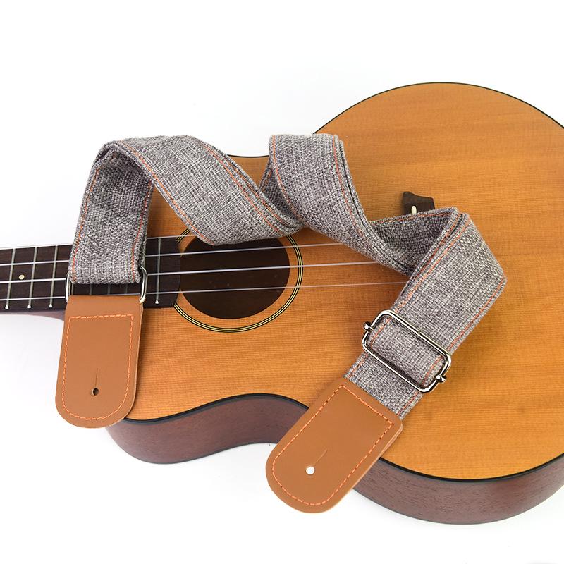 Adjustable Children's Woven Linen Ukulele Strap
