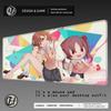 HYBXAXC Large Anime Girl Mouse Pad Vibrant Starry Non-Slip Rubber Washable Anime Mouse Pads mat gadgets office Carpet 900x400
