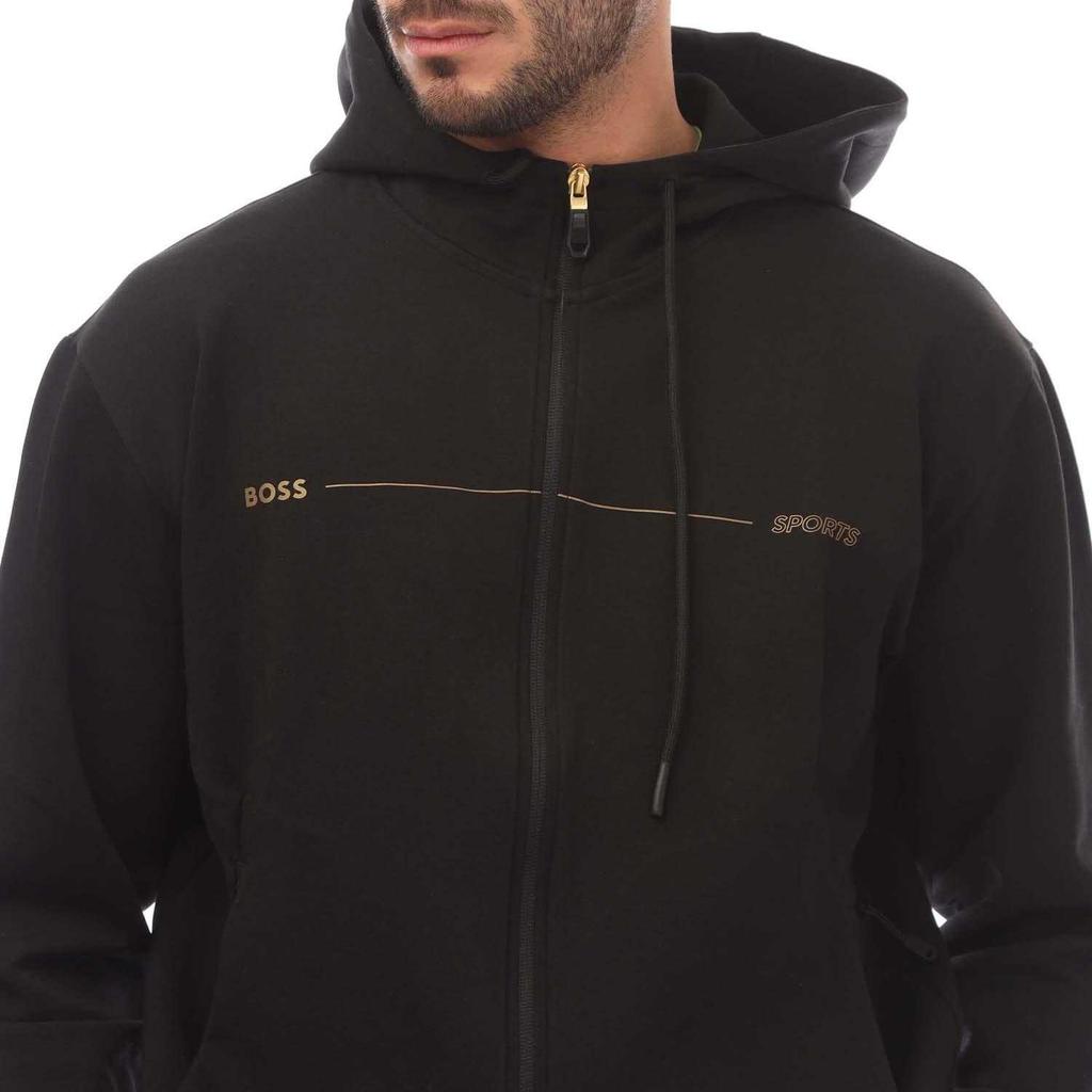 Boss Mens Artwork Full Zip Hoodie